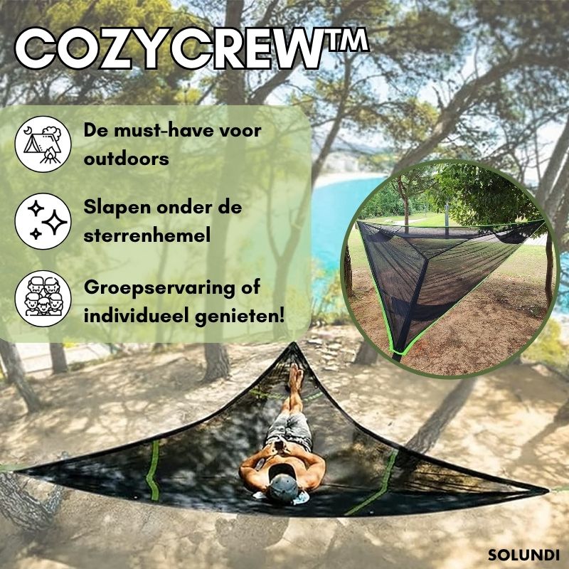 TIJDELIJK 50% KORTING | CozyCrew™ | Hangmat voor meerdere personen