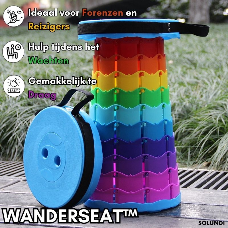 TIJDELIJK 50% KORTING | WanderSeat™ | De compacte opvouwbare kruk