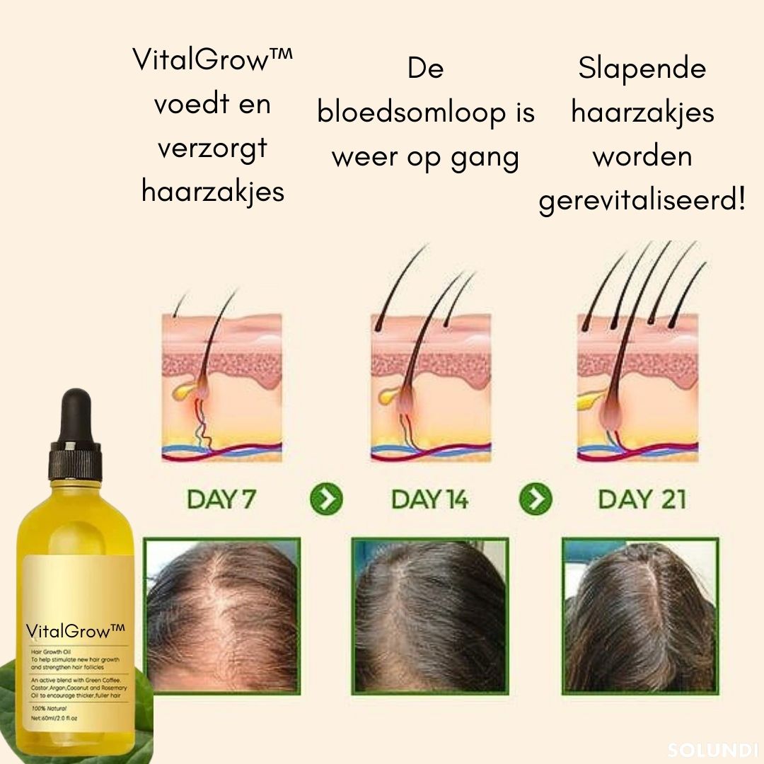 VitalGrow™ NEW EDITION | Jouw natuurlijke oliebehandeling voor haargroei