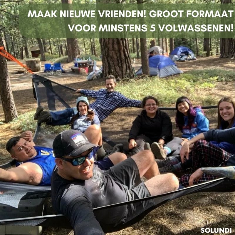 TIJDELIJK 50% KORTING | CozyCrew™ | Hangmat voor meerdere personen