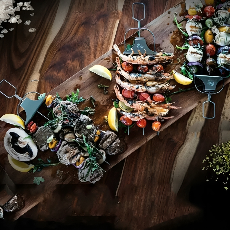 SkewerPro™ | 3-Voudige Barbecuespiesen