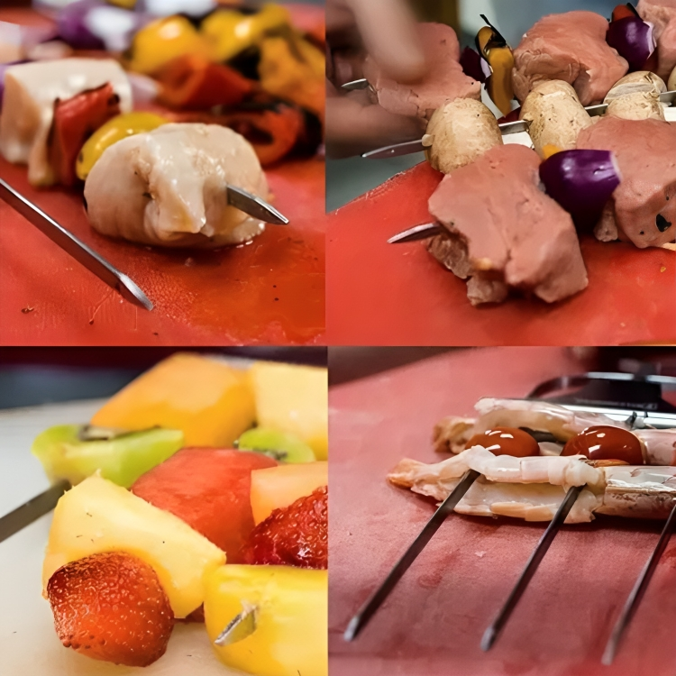 SkewerPro™ | 3-Voudige Barbecuespiesen