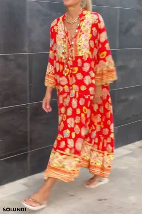 TIJDELIJK 50% KORTING | Amira⢠- Maxi Zomerjurk