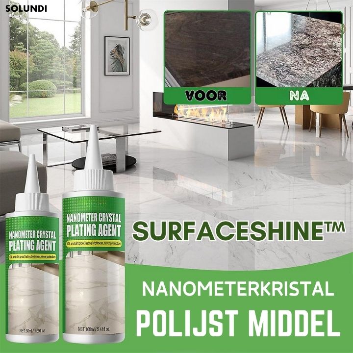 1 + 1 GRATIS VANDAAG | SurfaceShine™️ | Geen doffe en versleten stenen oppervlakken meer!