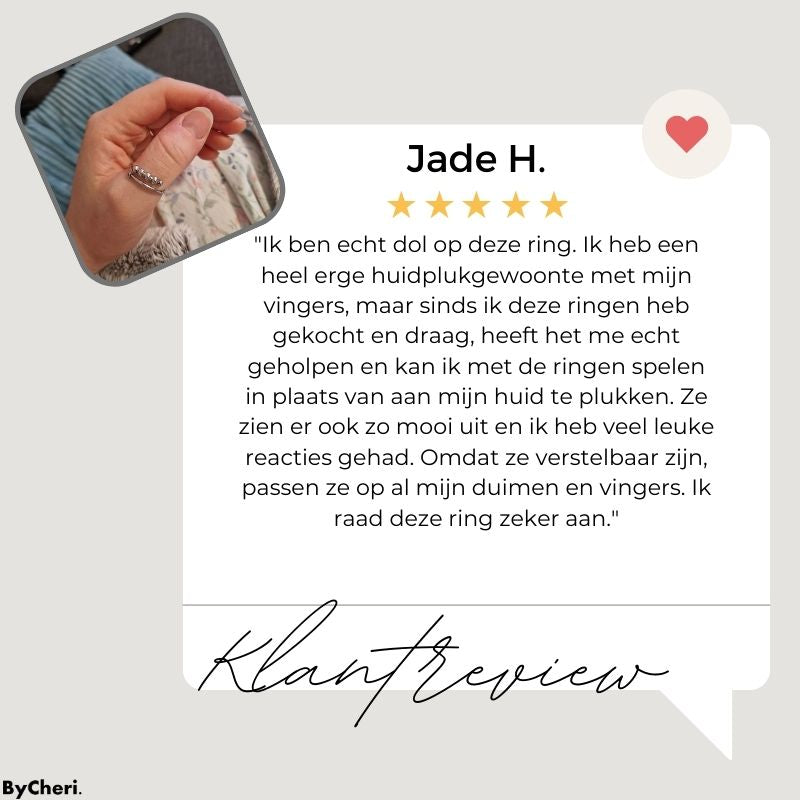 1 + 1 GRATIS VANDAAG | CalmComfort⢠- Fidget-ring met verstelbare parels