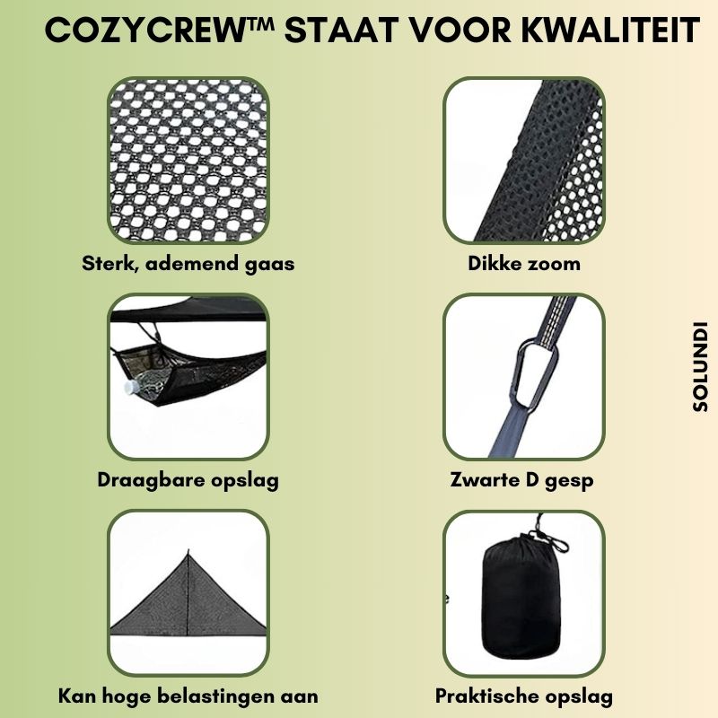 TIJDELIJK 50% KORTING | CozyCrew™ | Hangmat voor meerdere personen