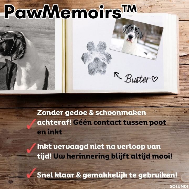 TIJDELIJK 50% KORTING | PawMemoirs⢠- Aandenken met pootafdruk