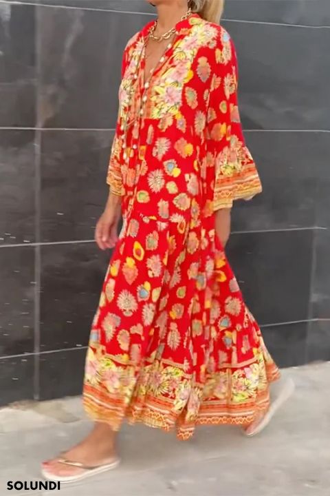 TIJDELIJK 50% KORTING | Amira⢠- Maxi Zomerjurk