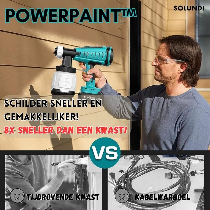 TIJDELIJK 50% KORTING | PowerPaint⢠| Maak schilderklussen sneller en gemakkelijker af!