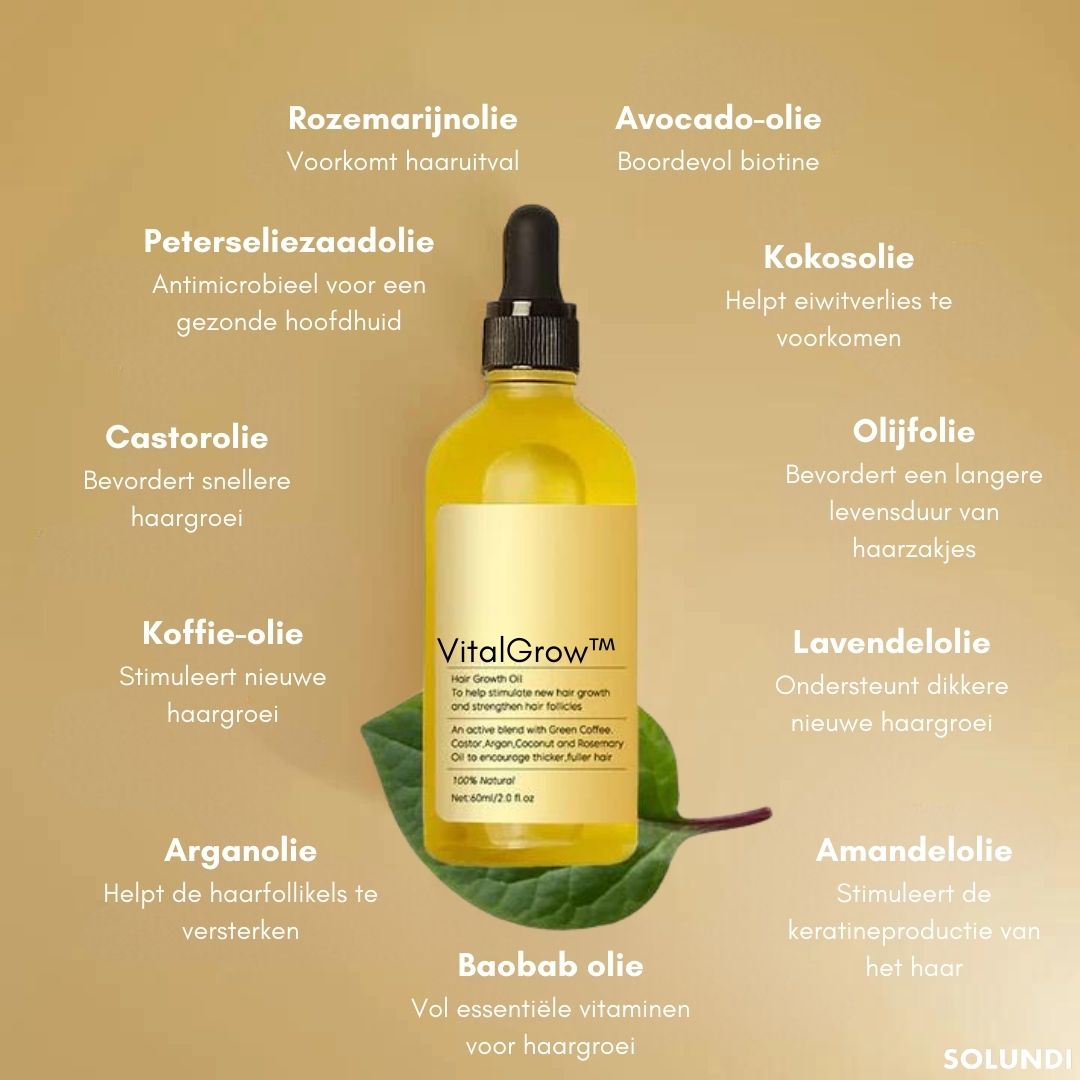 VitalGrow™ NEW EDITION | Jouw natuurlijke oliebehandeling voor haargroei