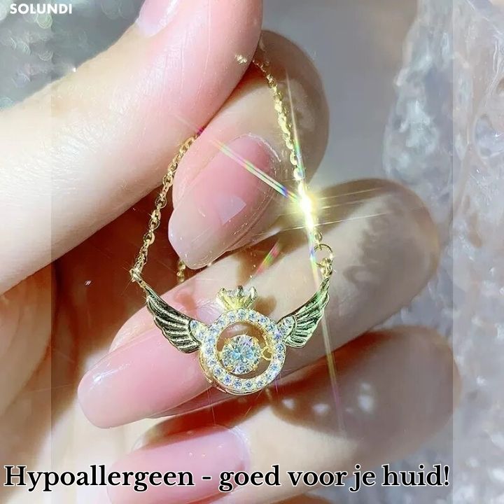 AngelicBond⢠| 2-in-1 magnetische hart & engelenvleugels ketting