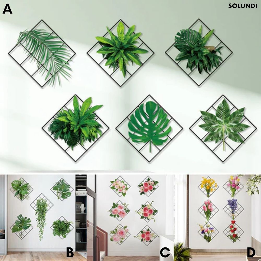 50% OFF VANDAAG | BotanicaLuxe™ - 3D Groene Planten Muursticker