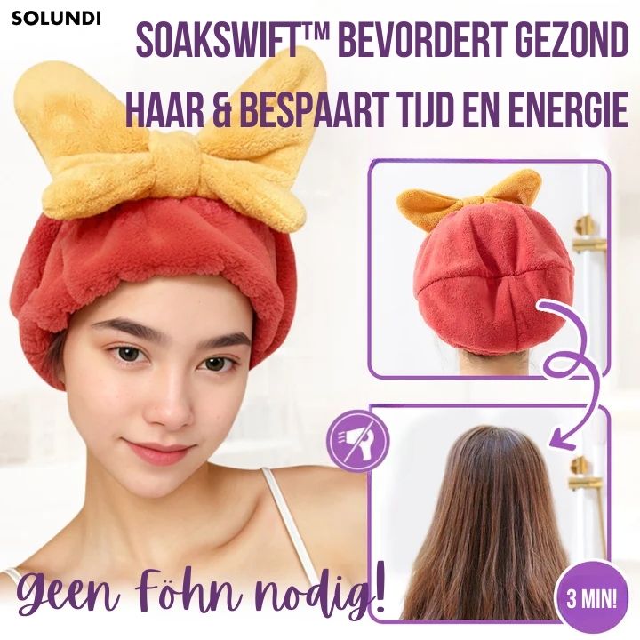 SoakSwift™ | Droog je haar snel in slechts een paar minuten!
