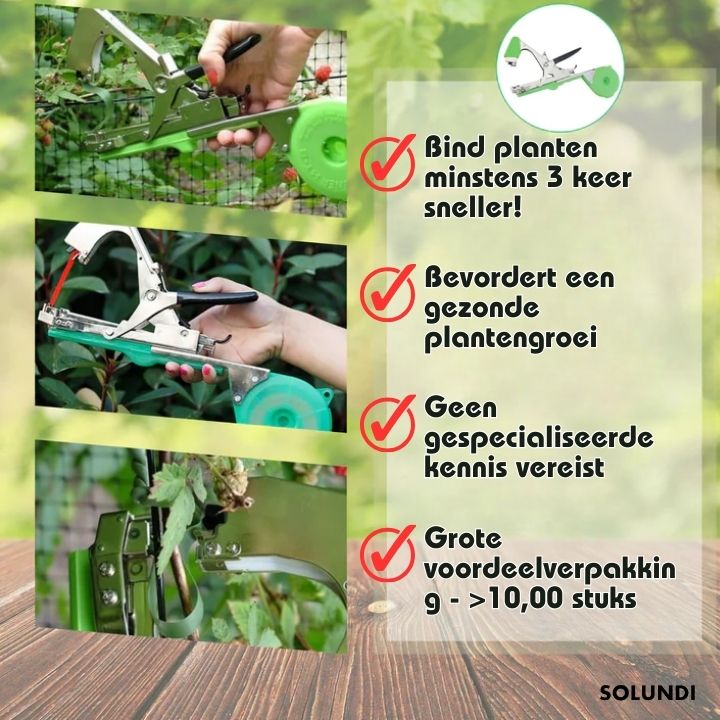 PlantTie⢠| Bind planten minstens 3 keer sneller!