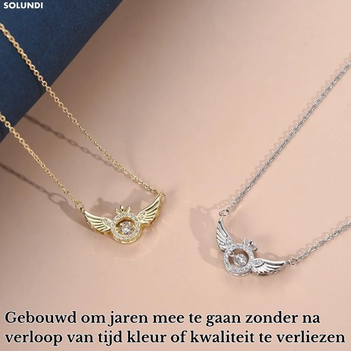 AngelicBond⢠| 2-in-1 magnetische hart & engelenvleugels ketting