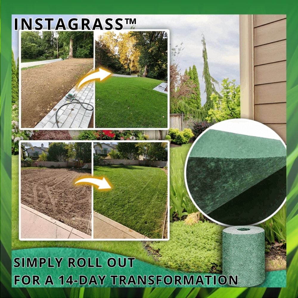 InstaGrass™ | Bereik het hele jaar door een weelderig, groen gazon!