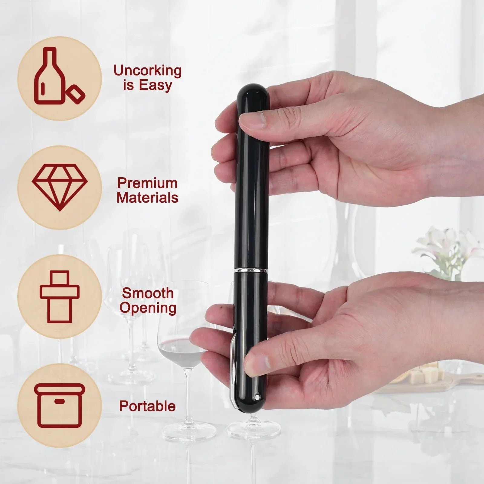 CorkPop⢠| Luchtdruk kurkentrekker