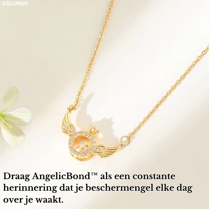 AngelicBond⢠| 2-in-1 magnetische hart & engelenvleugels ketting