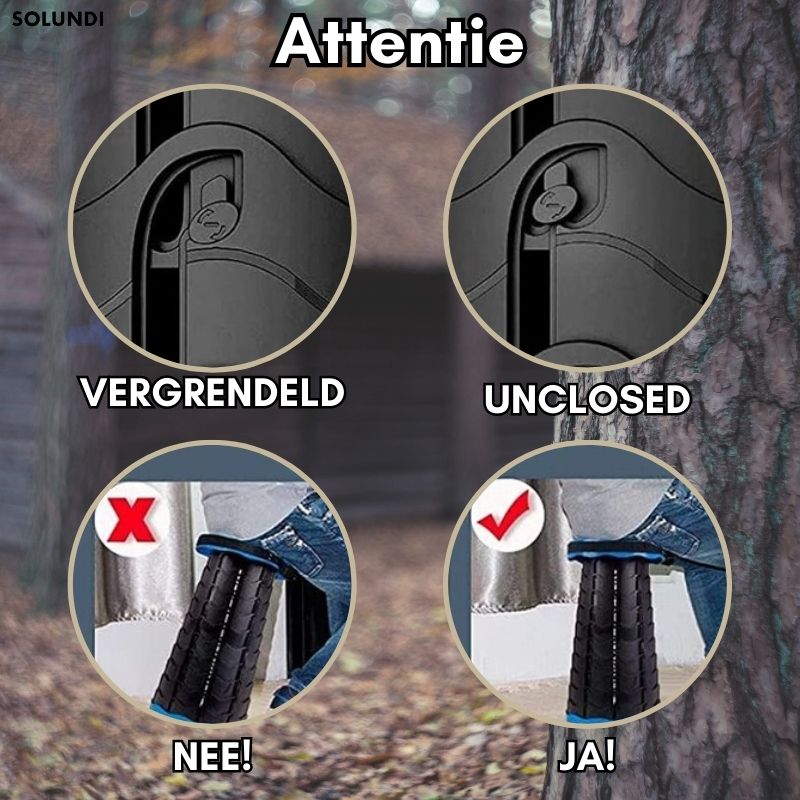 TIJDELIJK 50% KORTING | WanderSeat™ | De compacte opvouwbare kruk