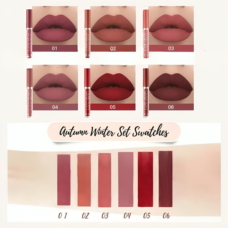 VelvetKiss⢠| Matte vloeibare lippenstift kit