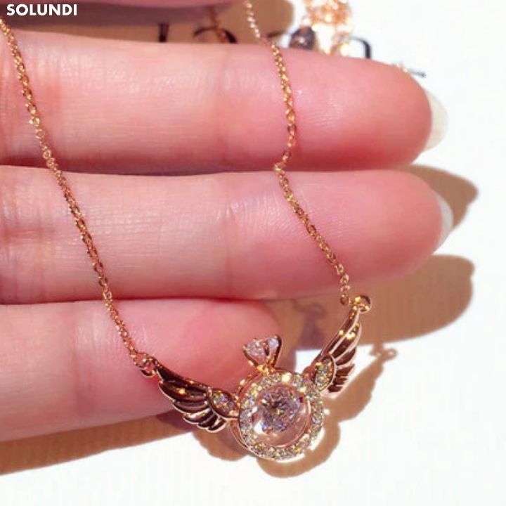 AngelicBond⢠| 2-in-1 magnetische hart & engelenvleugels ketting