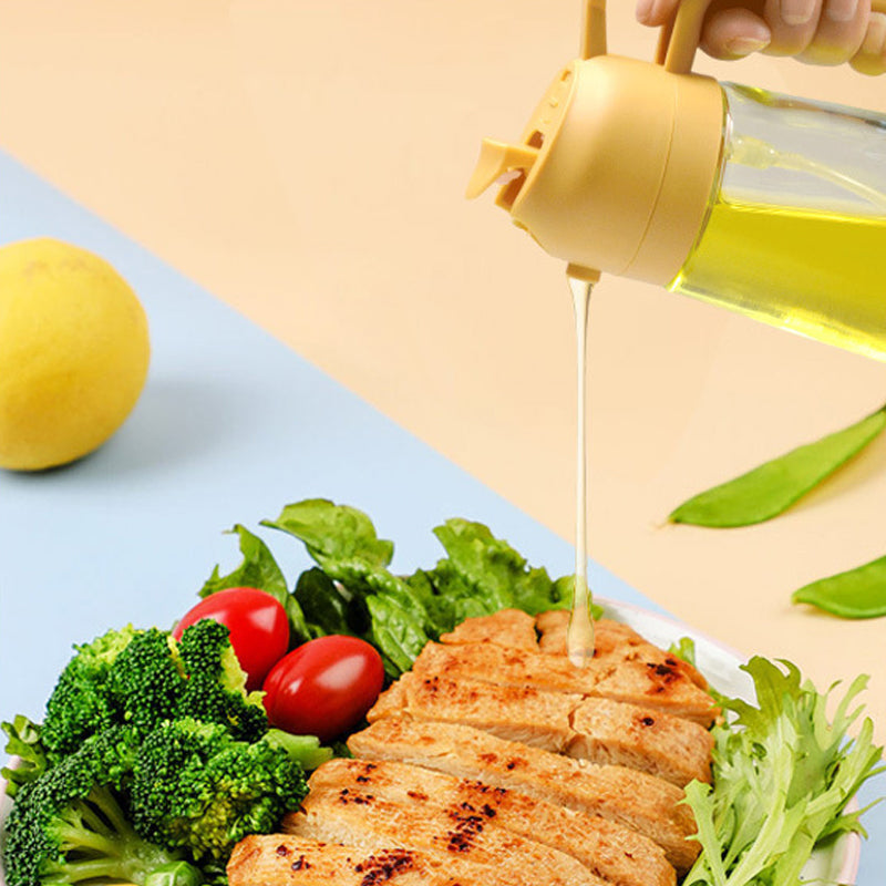 TIJDELIJK 50% KORTING | Splash&Drizzle⢠| 2 in 1 Oliespuitfles En Glazen Dispenser