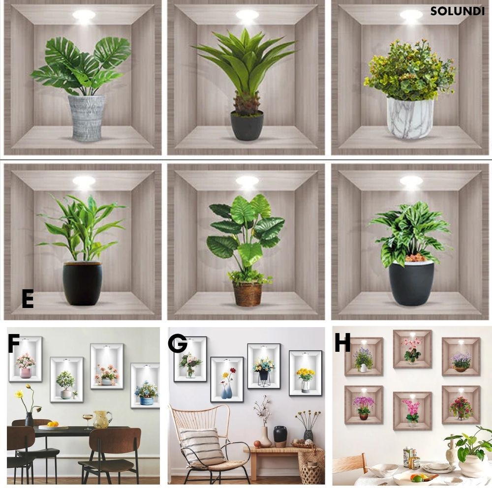 50% OFF VANDAAG | BotanicaLuxe™ - 3D Groene Planten Muursticker