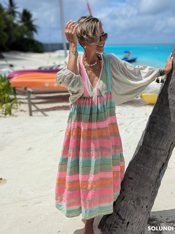 TIJDELIJK 50% KORTING | Odessa⢠| Kleurrijke zomerjurk