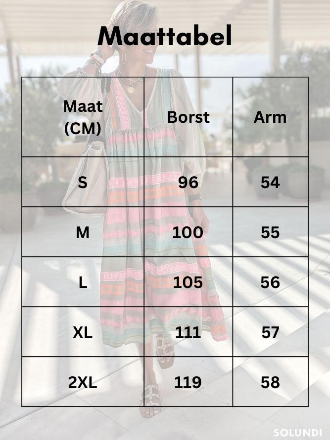 TIJDELIJK 50% KORTING | Odessa⢠| Kleurrijke zomerjurk