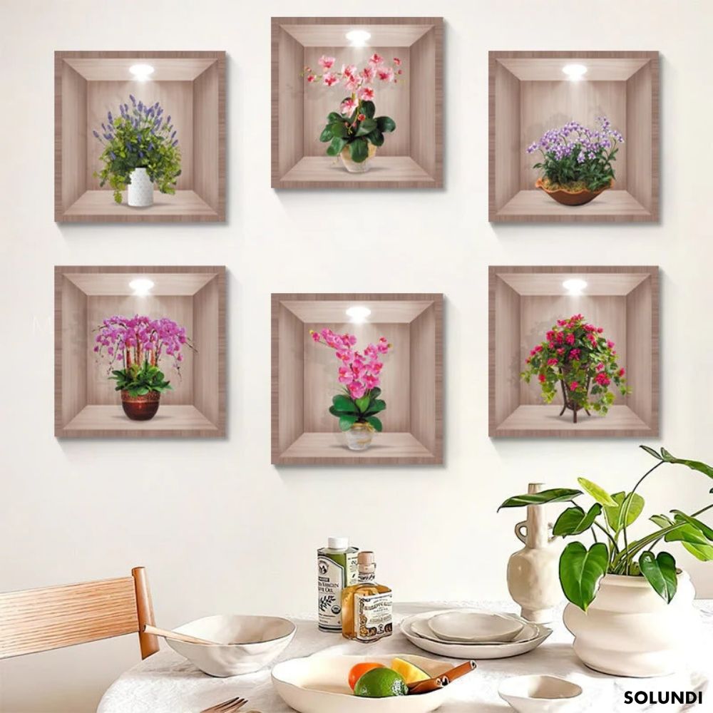 50% OFF VANDAAG | BotanicaLuxe™ - 3D Groene Planten Muursticker