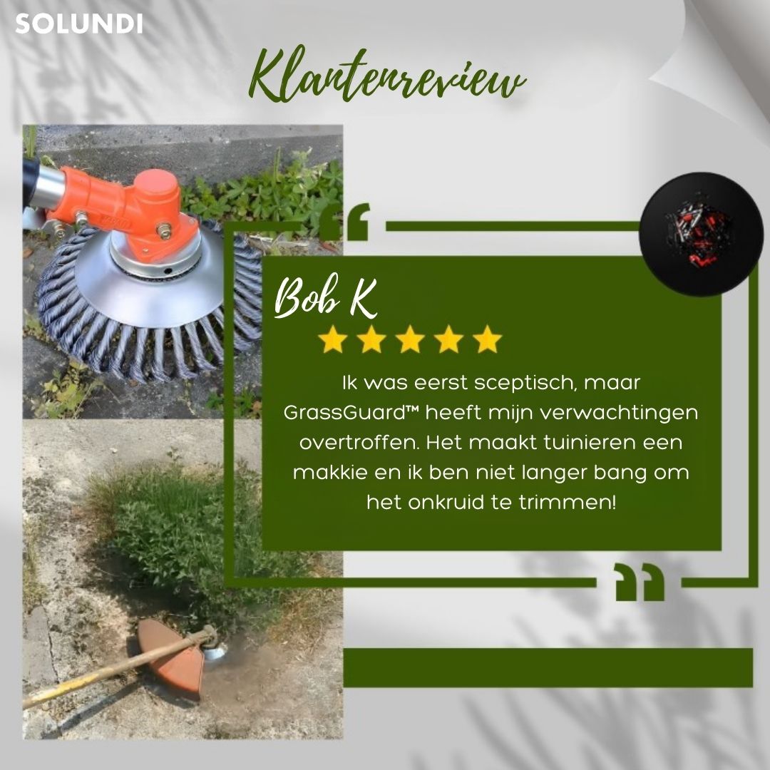 TIJDELIJK 50% KORTING | GrassGuard™ - Trim hardnekkig onkruid en gras!