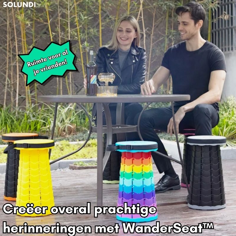 TIJDELIJK 50% KORTING | WanderSeat™ | De compacte opvouwbare kruk