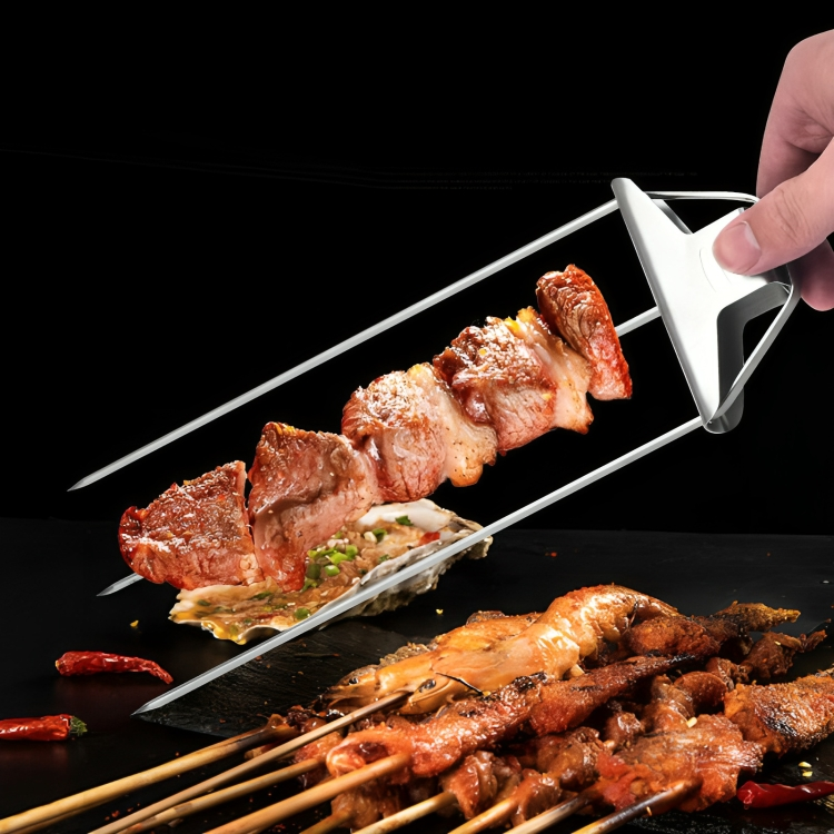 SkewerPro™ | 3-Voudige Barbecuespiesen