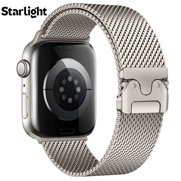 LuxeStrap⢠| Elegante mesh lus horlogeband