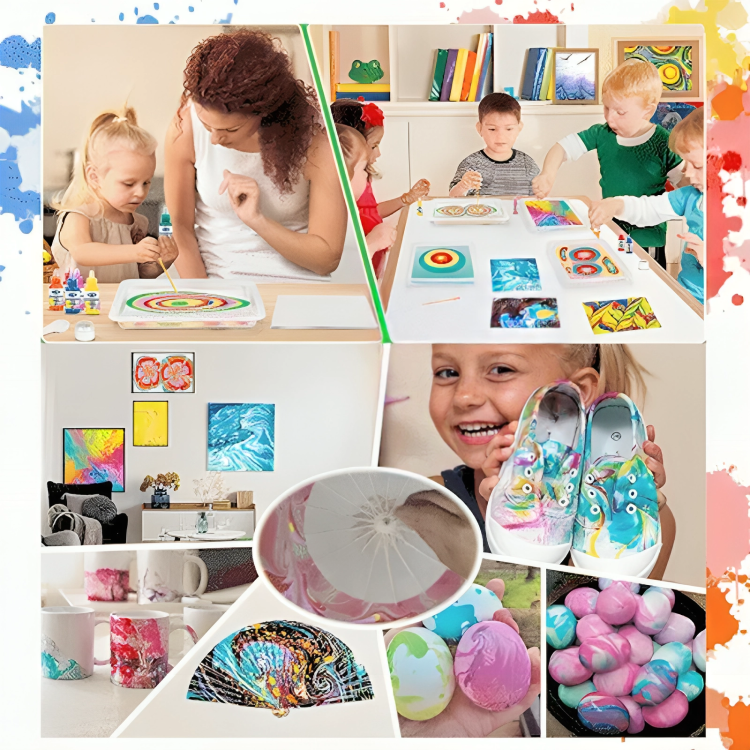 50% OFF VANDAAG | SwirlArt⢠| Watermarmeren schilderij set