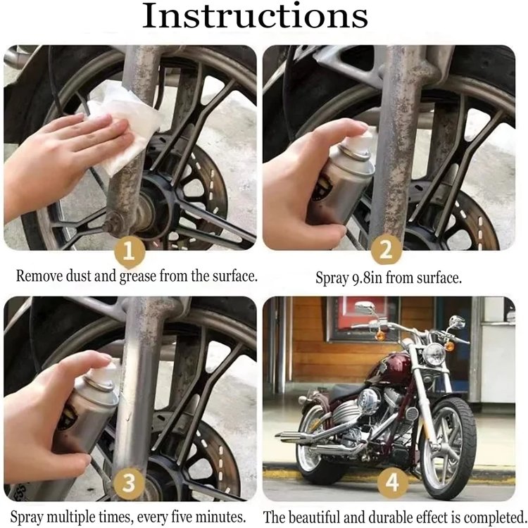 GleamSteel⢠| Roestvrij staal chroom spuitverf