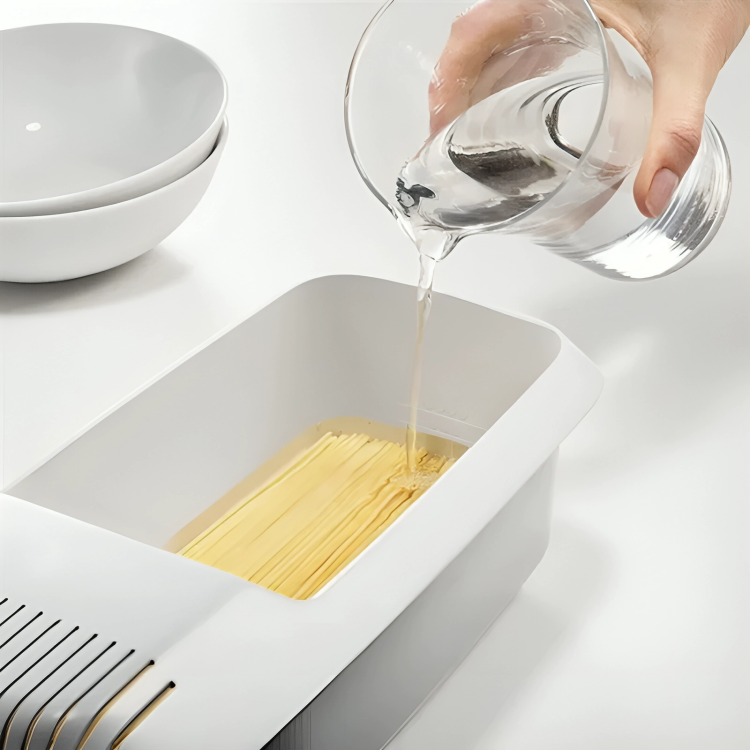 PastaExpress⢠| Hittebestendig Magnetron Pasta Zeefje