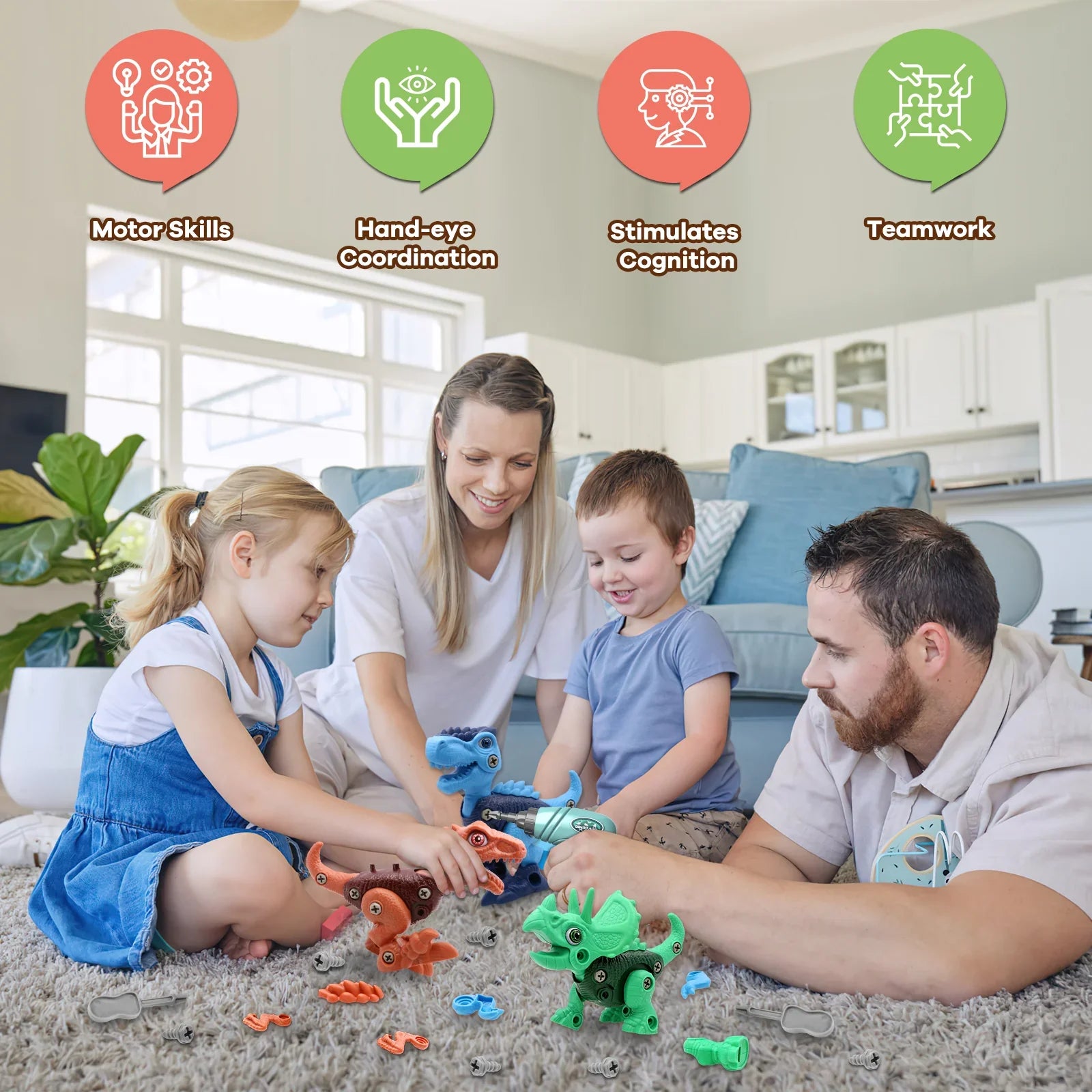 Drillasaur⢠| Doe-het-zelf dinosaurus bouwstenen