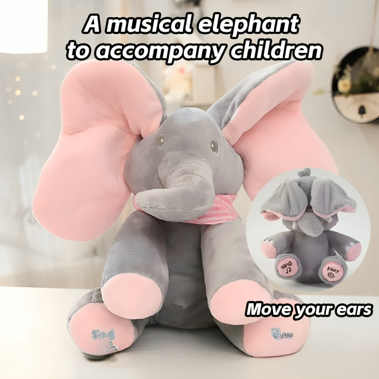 TIJDELIJK 50% KORTING | TrunkTunes⢠| De zingende kiekeboe olifant