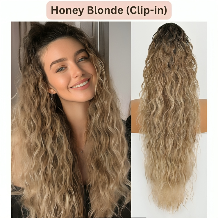 ClipCurls⢠| Krullende haarverlenging met paardenstaart