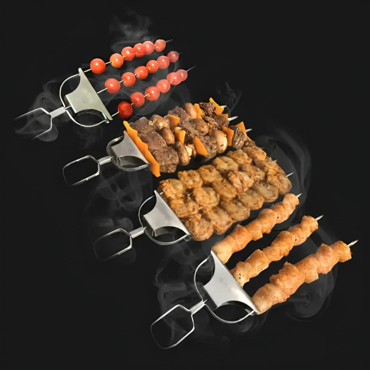 SkewerPro™ | 3-Voudige Barbecuespiesen
