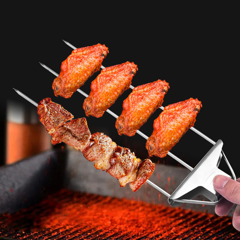 SkewerPro™ | 3-Voudige Barbecuespiesen