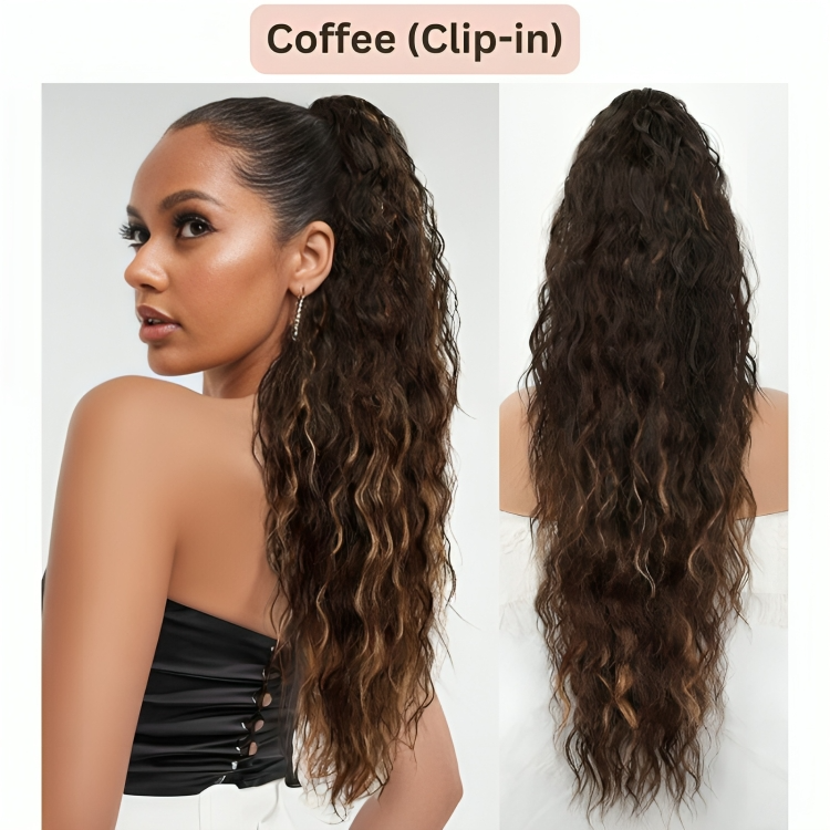 ClipCurls⢠| Krullende haarverlenging met paardenstaart