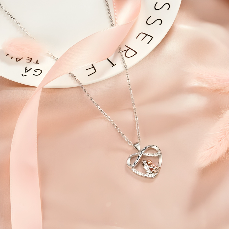 GrandDazzle™ | Liefdevolle hart ketting voor kleindochter