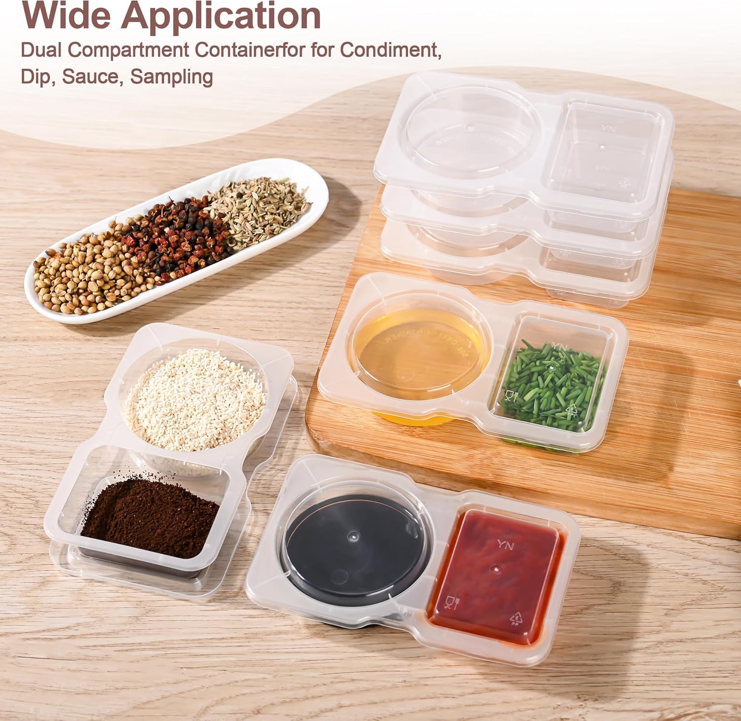 CondiBox⢠| Houd je snacks en sauzen netjes gescheiden!