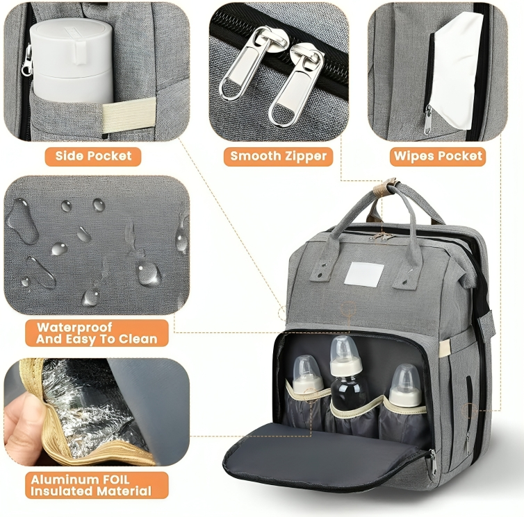 CribPack™ | Neem alles mee wat je baby nodig heeft - en ook een bedje!