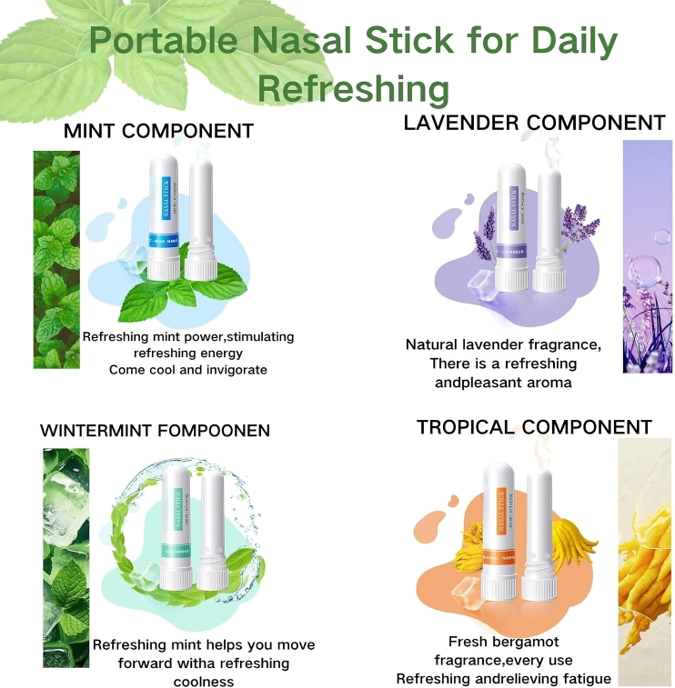 BreatheEase⢠| Nasala inhalatiestaafjes