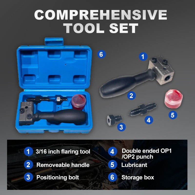 BrakeSeal™ | Universele auto remleiding flaring gereedschapsset