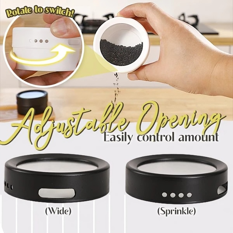 MagSpice⢠| Ruimtebesparende magnetische blikjes voor snelle toegang tot kruiden!