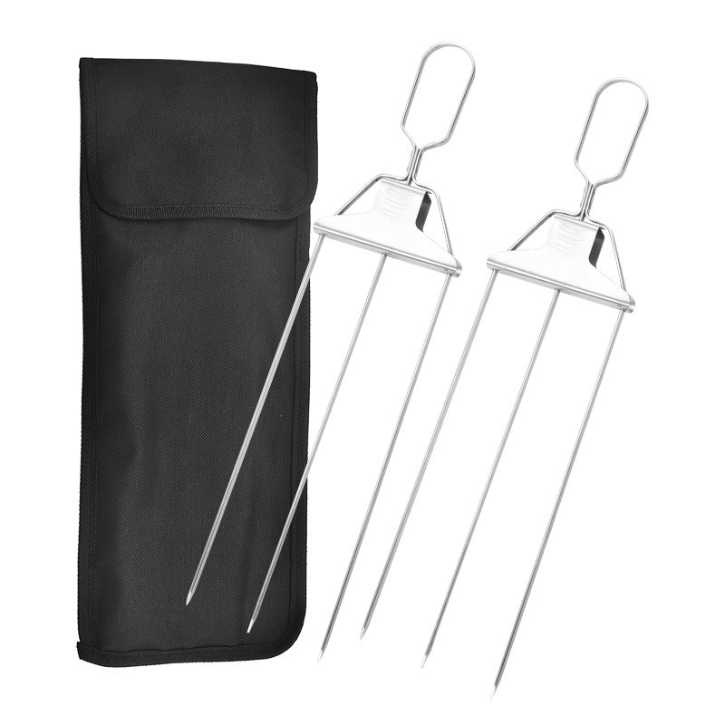 SkewerPro™ | 3-Voudige Barbecuespiesen